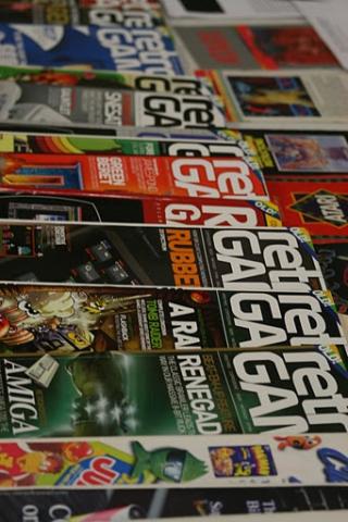 [A stack of Retro Gamer magazines.]